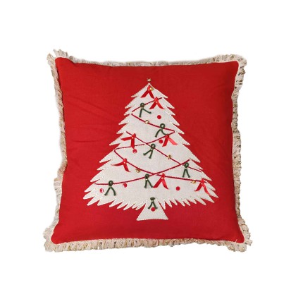 Χριστουγεννιάτικο Διακοσμητικό Μαξιλάρι (45x 45) Nef- Nef Christmas Deco Tree Red