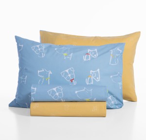 Παιδικά Σεντόνια Μονά (Σετ) Nef - Nef Dog Life Blue