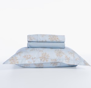 Σεντόνια Υπέρδιπλα (Σετ) Βαμβακοσατέν Nef - Nef Foxy Silver Blue