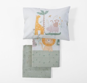 Σεντόνια Κούνιας (Σετ) Nef-Nef Savana Green