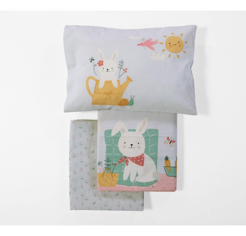 Σεντόνια Κούνιας (Σετ) Nef-Nef Pic Nic Together Aqua