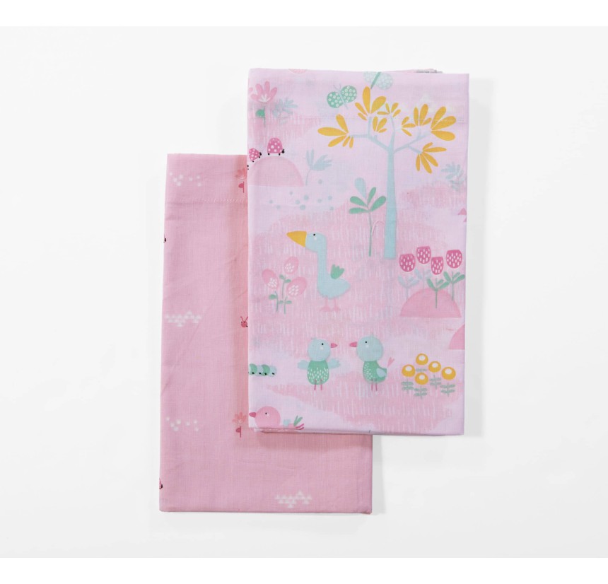 Σεντόνια Λίκνου (Σετ) Nef-Nef Spring Happiness Pink