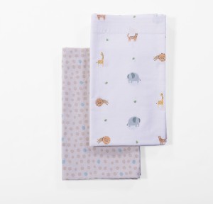 Σεντόνια Λίκνου (Σετ) Nef-Nef Jungle In Motion Ecru