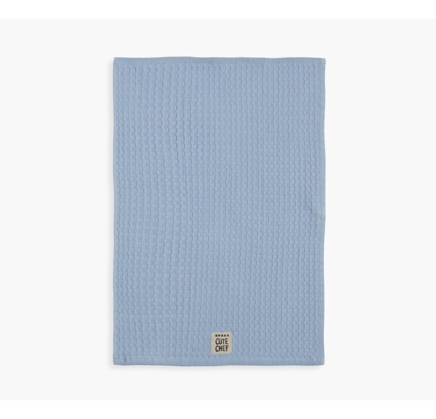 Ποτηρόπανο Πικέ Κουζίνας 45x68 Nef-Nef Cute Chef Light Blue