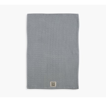 Ποτηρόπανο Πικέ Κουζίνας 45x68 Nef-Nef Cute Chef Light Grey