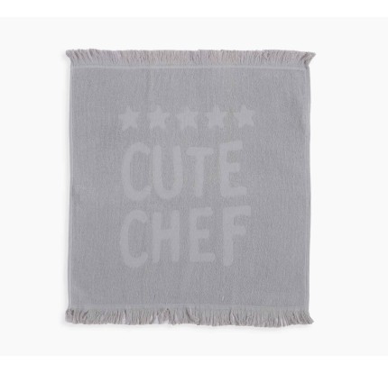 Πετσέτα Κουζίνας Nef-Nef 50x50 Cute Chef Light Grey