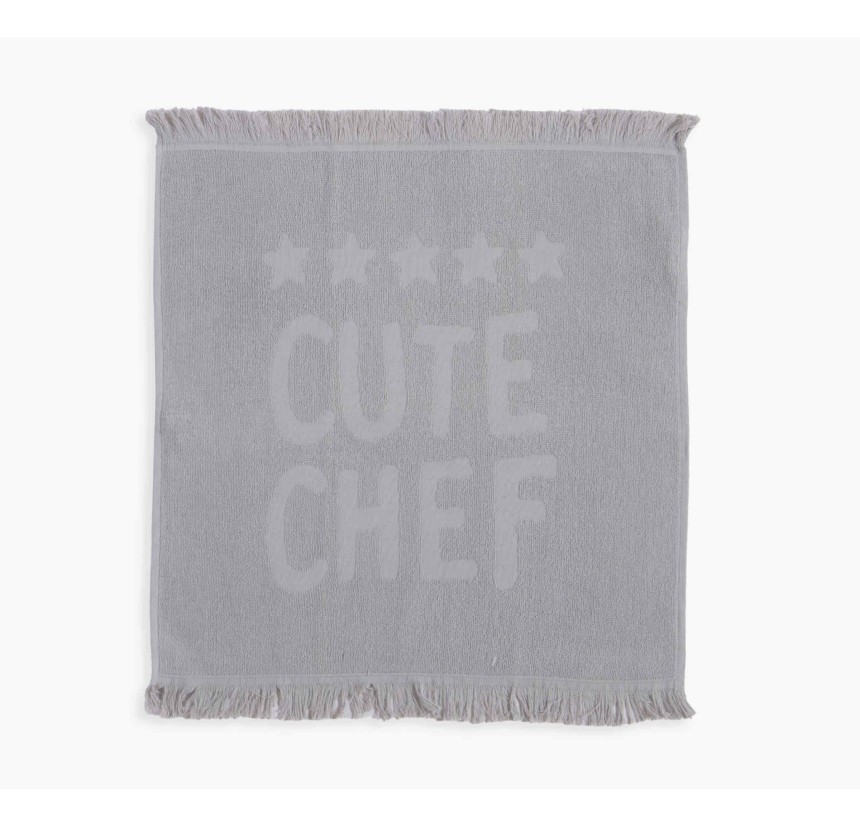 Πετσέτα Κουζίνας Nef-Nef 50x50 Cute Chef Light Grey Πετσέτα Κουζίνας Nef-Nef 50x50 Cute Chef Light Grey