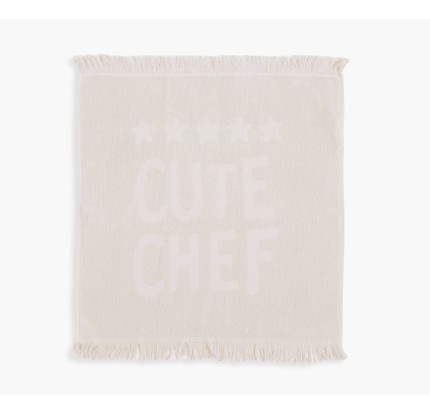 Πετσέτα Κουζίνας Nef-Nef 50x50 Cute Chef Ecru