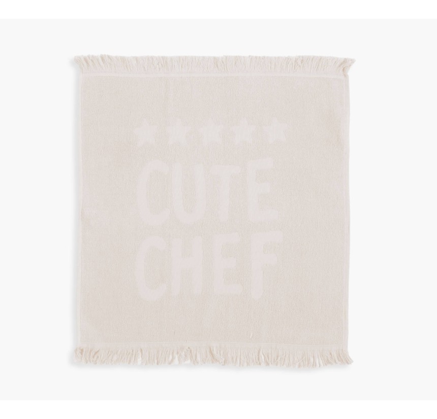 Πετσέτα Κουζίνας Nef-Nef 50x50 Cute Chef Ecru Πετσέτα Κουζίνας Nef-Nef 50x50 Cute Chef Ecru
