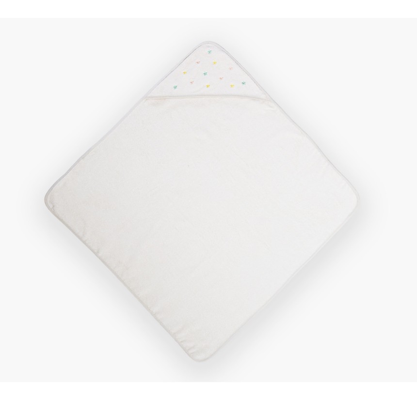 Βρεφική Κάπα 75x75 Nef-Nef Happy Ecru
