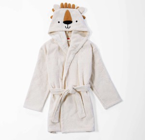 Βρεφικό Μπουρνούζι Με Κουκούλα Nef-Nef Jungle In Motion Ecru