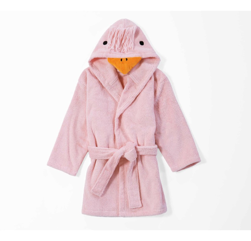 Βρεφικό Μπουρνούζι Με Κουκούλα Nef-Nef Spring Happiness Pink