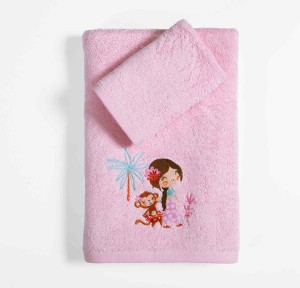 Παιδικές Πετσέτες Σετ (2τμχ) Nef- Nef Welcome To India Pink