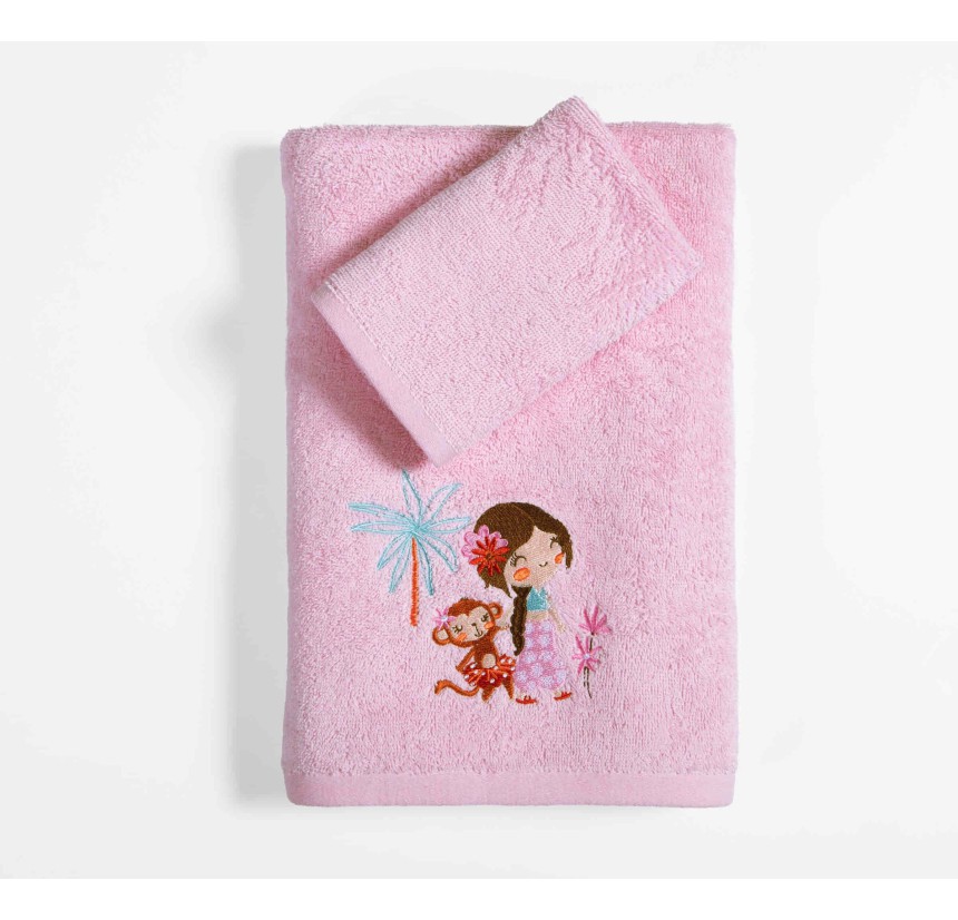 Παιδικές Πετσέτες Σετ (2τμχ) Nef- Nef Welcome To India Pink