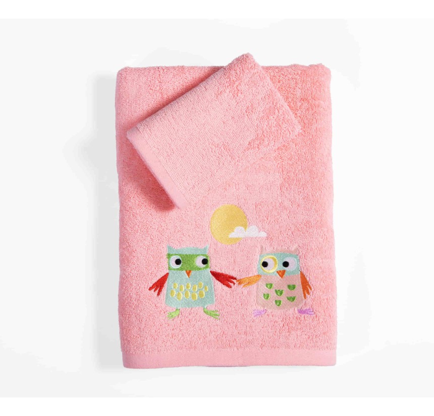Παιδικές Πετσέτες Σετ (2τμχ) Nef- Nef Birds Mania Blossom Peach