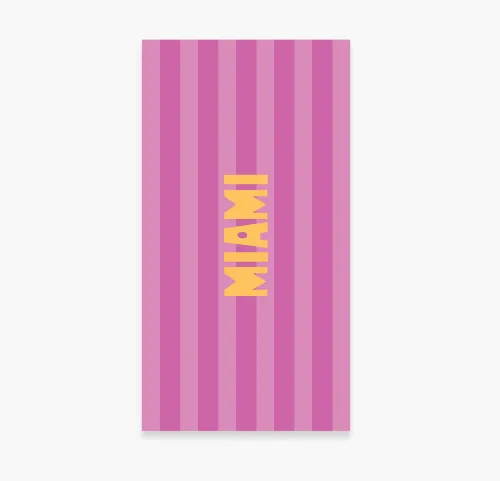 Πετσέτα Θαλάσσης 80x160 Nef-Nef Miami Mauve