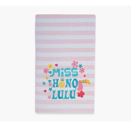 Παιδική Πετσέτα Θαλάσσης 70x 120 Nef-Nef Miss Honolulu Pink