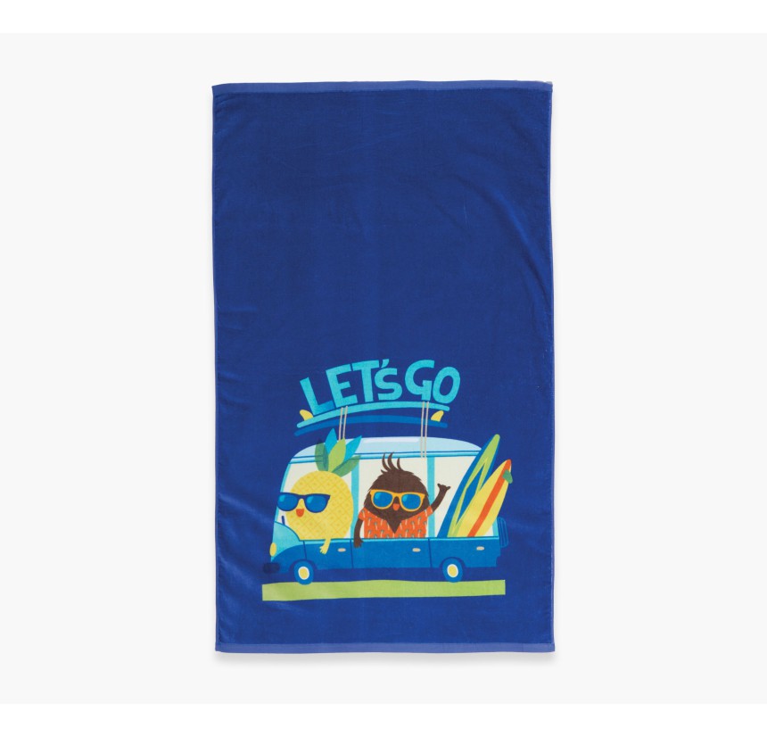 Παιδική Πετσέτα Θαλάσσης 70x 120 Nef-Nef Let's Go Blue