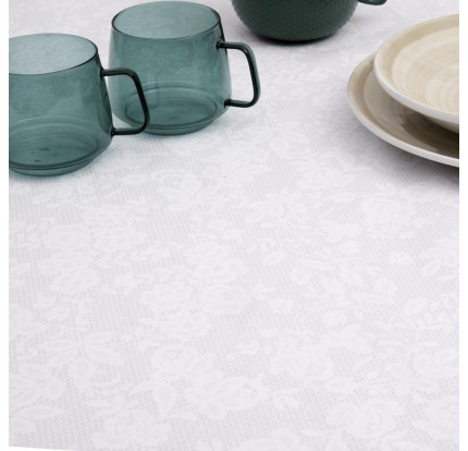 Τραπεζομάντηλο Aλέκιαστο (1.35x 2.60) 5814 Dimeco White 