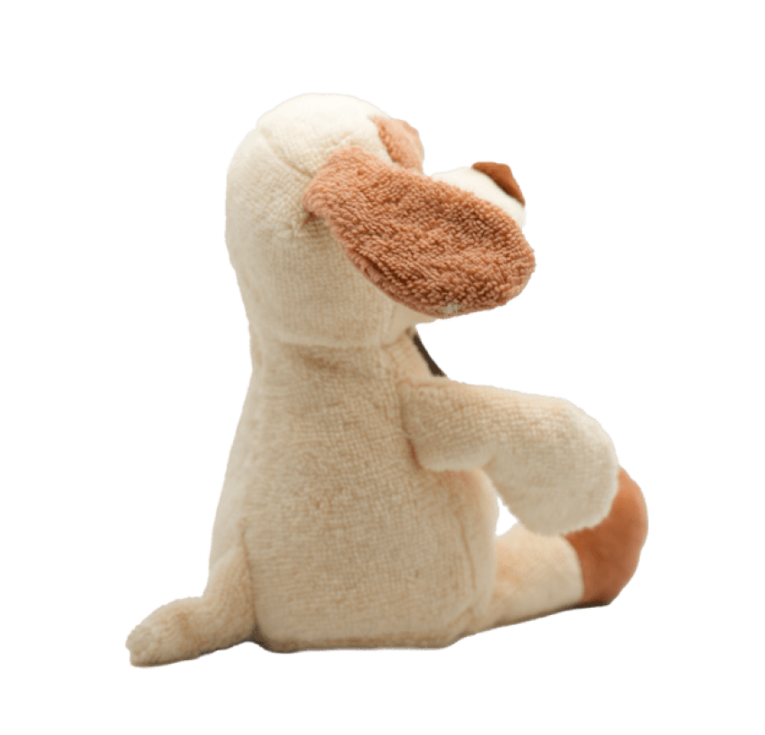 Λούτρινοs Σκύλος Custard 18cm Organic Cotton Cute 