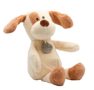 Λούτρινοs Σκύλος Custard 18cm Organic Cotton Cute 