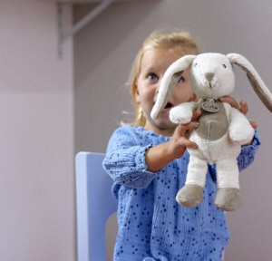 Λούτρινο Κουνελάκι 18cm Organic Cotton Cute Εκρού