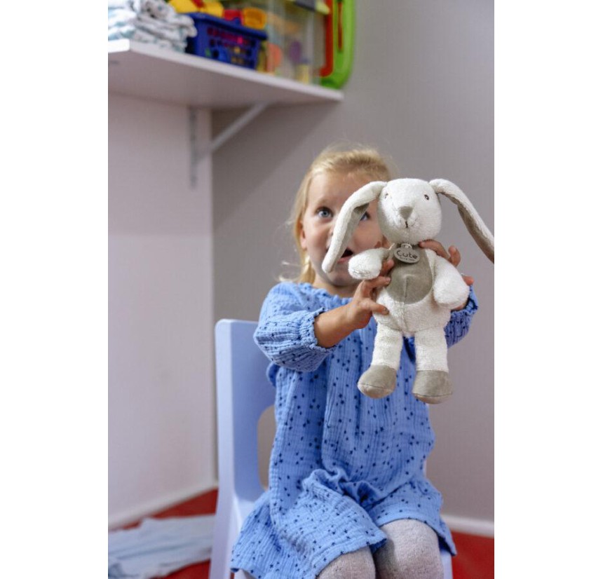 Λούτρινο Κουνελάκι 18cm Organic Cotton Cute Εκρού