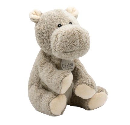 Λούτρινος Μικρός Ιπποπόταμος 18cm Organic Cotton Cute 