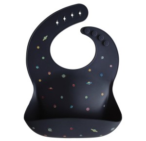 Σαλιάρα Σιλικόνης με Τσεπάκι Mushie Planets