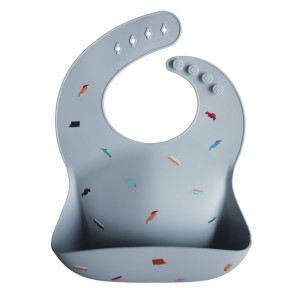 Σαλιάρα Σιλικόνης με Τσεπάκι Mushie Retro Cars