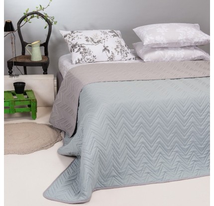 Κουβερλί Flavio Aqua/Grey Κουβερλί Flavio Aqua/Grey