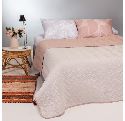 Κουβερλί Flavio Ecru/Rose Κουβερλί Flavio Ecru/Rose