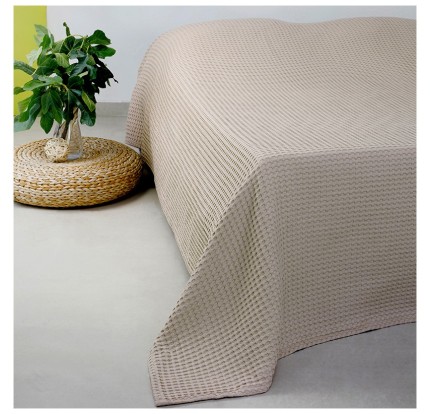 Κουβέρτα Πικέ Beige Κουβέρτα Πικέ Beige