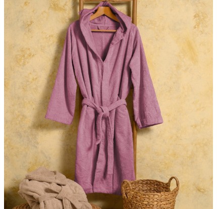 Μπουρνούζι με Κουκούλα Melinen Bloom Berry Small Μπουρνούζι με Κουκούλα Melinen Bloom Berry Small