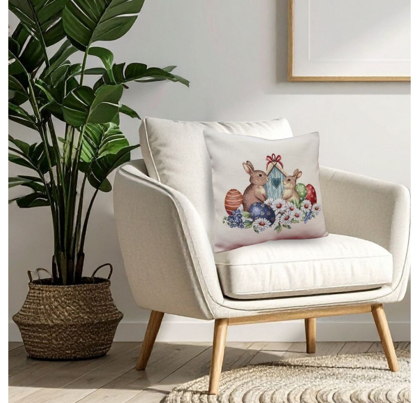 Πασχαλινή Μαξιλαροθήκη (45x 45) Easter Twix Πασχαλινή Μαξιλαροθήκη (45x 45) Easter Twix