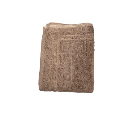 Χαλάκι Μπάνιου Μπουρνουζέ (50x 70) Μονόχρωμο Πατούσα Καφέ