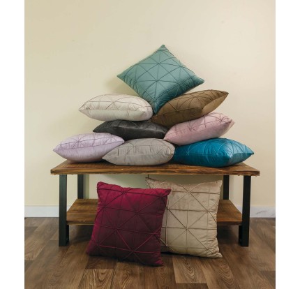 Διακοσμητική Θήκη Μαξιλαριού (45x 45) Velour Triangle Διακοσμητική Θήκη Μαξιλαριού (45x 45) Velour Triangle