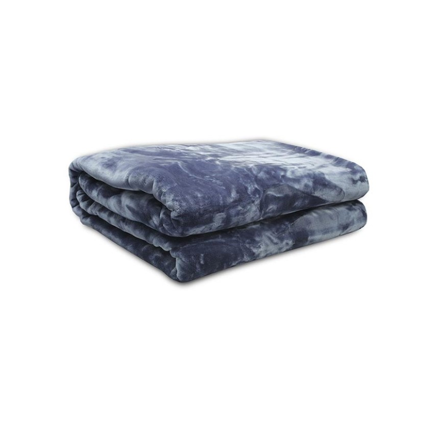 Κουβέρτα Μονή 160x220 Βελουτέ Iris Blue