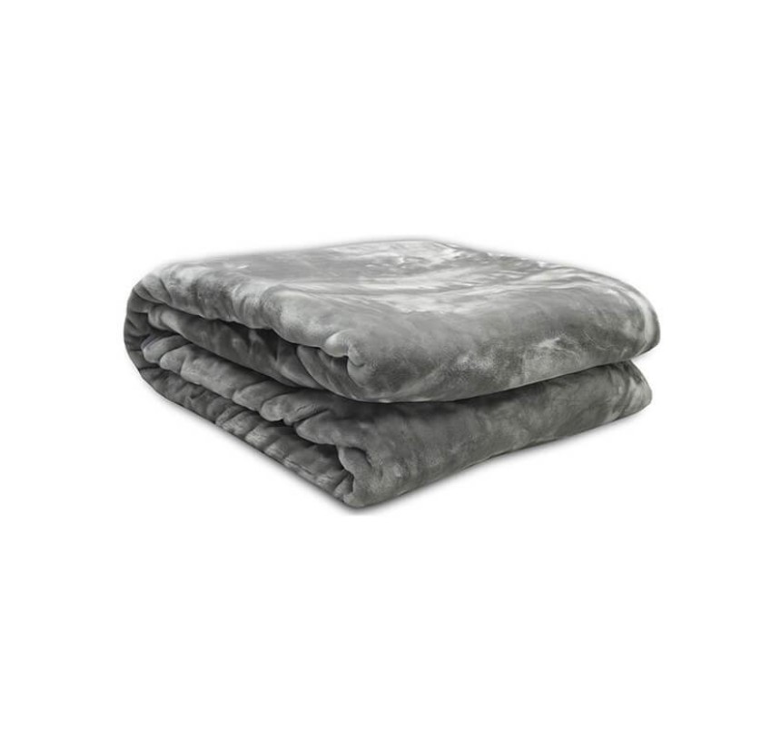 Κουβέρτα Μονή 160x220 Βελουτέ Iris Grey