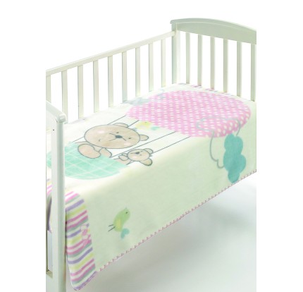 Βρεφική Κουβέρτα Κούνιας Mora Kidz C75 Pink Βρεφική Κουβέρτα Κούνιας Mora Kidz C75 Pink