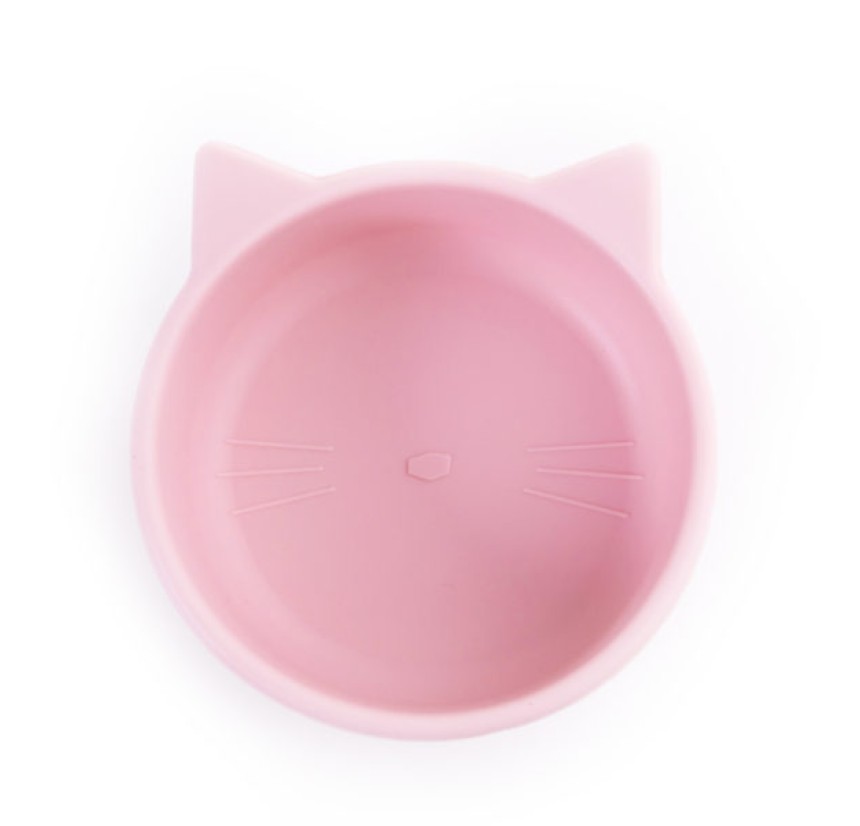 Παιδικό Μπολ Σιλικόνης Babywise Kitty Pink