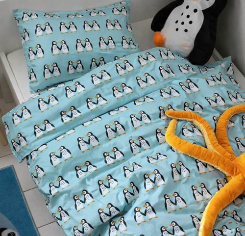 Παιδικά Σεντόνια Μονά (Σετ) Penguins