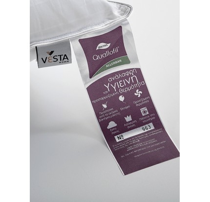 Μαξιλάρι 30x 40 Μέτριο Vesta Quallofil Air Allerban Μαξιλάρι 30x 40 Μέτριο Vesta Quallofil Air Allerban