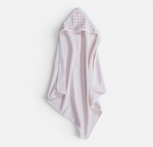 Βρεφική Κάπα 75x75 Nef-Nef Dots Ecru/Pink