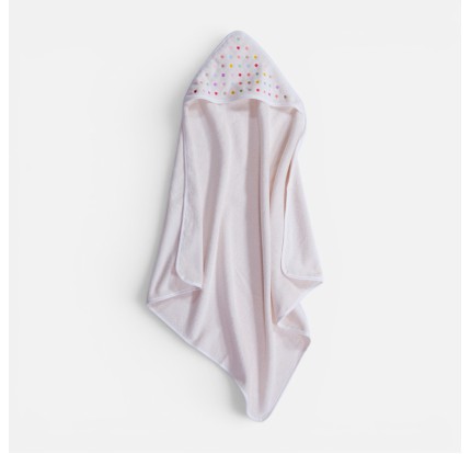 Βρεφική Κάπα 75x75 Nef-Nef Dots Ecru/Pink