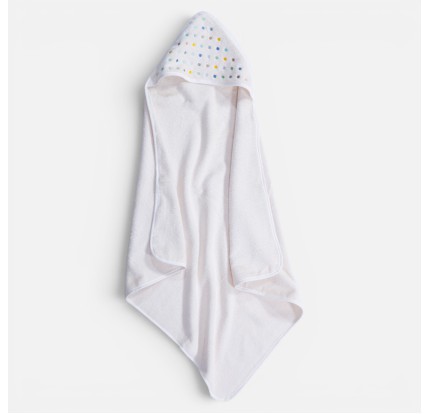 Βρεφική Κάπα 75x75 Nef-Nef Dots Ecru/Blue