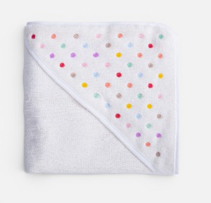Βρεφική Κάπα 75x75 Nef-Nef Dots Ecru/Pink