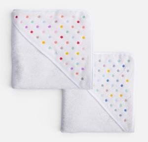 Βρεφική Κάπα 75x75 Nef-Nef Dots Ecru/Blue