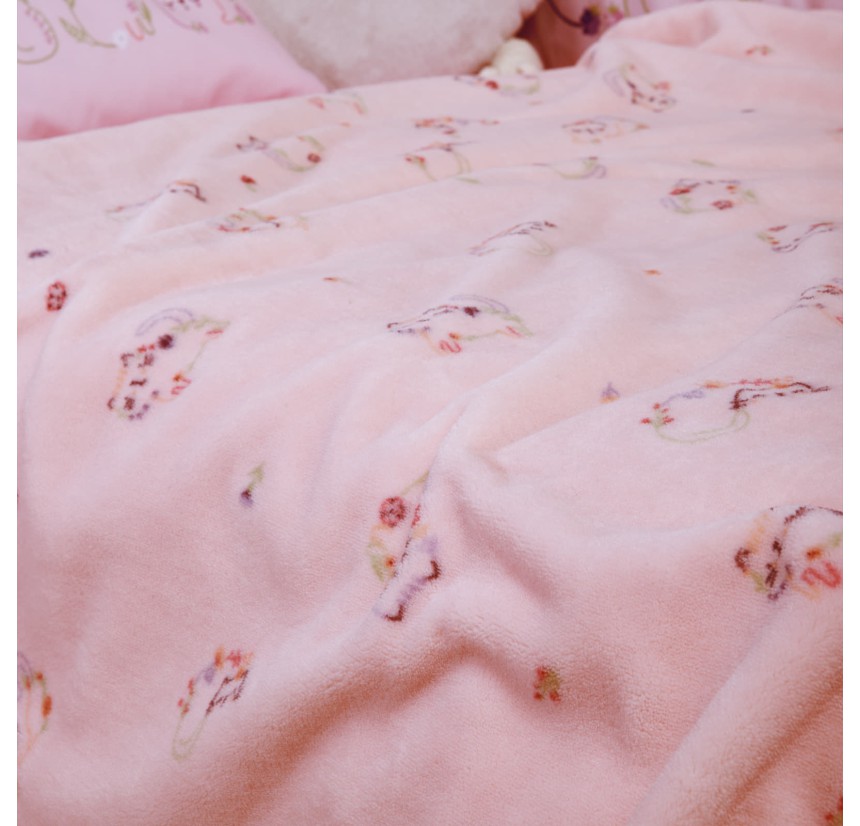 Βρεφική Κουβέρτα Fleece Αγκαλιάς 75x110 Nef-Nef Cats Are Perfect Pink