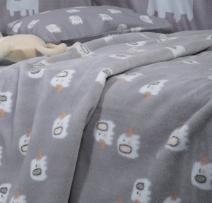 Βρεφική Κουβέρτα Fleece Αγκαλιάς 75x110 Nef-Nef Elephants Grey